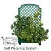 Green Polypropylene Wheeled Trellis Planter