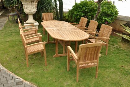 Sahara Stacking Chair Dining Set