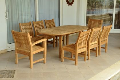 Bahama Sahara Oval Table Dining Set