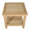 Square 2-Tier Side Table