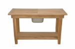 Nautilus Console Table with Storage Shelf