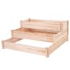 Solid Wood 3-Tier Raised Garden Bed Planter