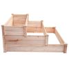 Solid Wood 3-Tier Raised Garden Bed Planter