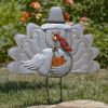 Large Galvanized Turkey Flat Garden Stake