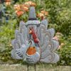 Large Galvanized Turkey Flat Garden Stake