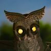 "Weston" Solar Flying Owl Rocking Stake with Light-Up Eyes