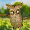 "Weston" Solar Flying Owl Rocking Stake with Light-Up Eyes