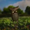 "Weston" Solar Flying Owl Rocking Stake with Light-Up Eyes