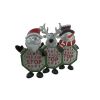 Galvanized Iron Christmas Crossing Guard Sign Decorations