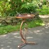 Branch Stand Shallow Copper Finished Birdbath