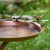 Branch Stand Shallow Copper Finished Birdbath