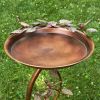 Branch Stand Shallow Copper Finished Birdbath