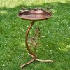 Branch Stand Shallow Copper Finished Birdbath