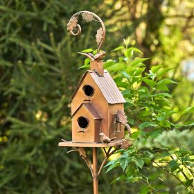 "Lansdale" Two Tier Classic Home Birdhouse Stake