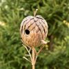 Pinecone Shaped Copper Birdhouse Stake