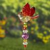 Red Acrylic Cardinal Pot Stakes in 2 Assorted Colors