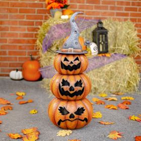 Jack-O-Lantern Totem Pole