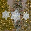 Hanging Light-Up Six-Point Star Snowflakes in Assorted Sizes