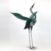 Set of 2 Iron Heron Figurines