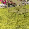 The Highlands Moose & Evergreen Silhouette Iron Bench