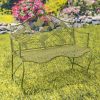 Peace Valley Iron Perched Birds Backrest Bench