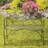 Peace Valley Iron Perched Birds Backrest Bench