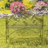 Peace Valley Iron Perched Birds Backrest Bench