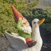 Spring Gnome Riding a Duck