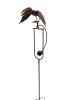 Rusty Raven Garden Swing Stake with Glass Ball