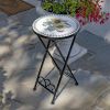 "Odessa" Small Mosaic Folding Accent Table