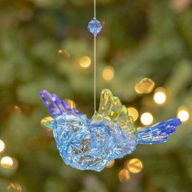 Set of 6 Assorted Three-Piece Five-Tone Acrylic Blue Jay Chain Chimes