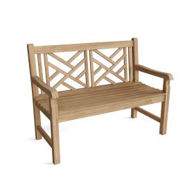 Vilano Criss-Cross Back Bench (Size: 2 Seater)