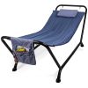 Waterproof Hammock Set with Stand, Pillow, & Storage Pockets