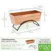 Odette Copper Flower Box and Stand