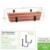 Copper Flower Box with Wall Brackets