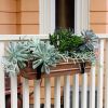 Copper Flower Box with Wall Brackets