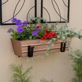 Copper Plated Flower Boxes (Size: Small)