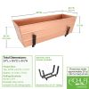 Plain Copper Flower Box Mounting Kits