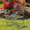 "Stephania" Victorian-Style Iron Garden Armchair