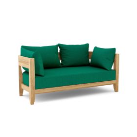 Coronado Deep Seating Loveseat (Color & Fabric: Canvas Forest Green)