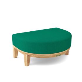 Coronado Ottoman (Color & Fabric: Canvas Forest Green)