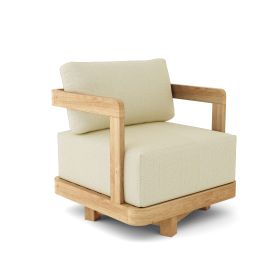 Granada Swivel Armchair (Color & Fabric: Linen Antique Beige)