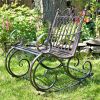 "Tatiana" Iron Rocking Garden Arm Chair