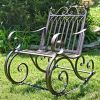 "Tatiana" Iron Rocking Garden Arm Chair