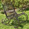 "Tatiana" Iron Rocking Garden Arm Chair