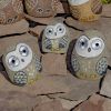 "Rock" Owls with Light Up Eyes