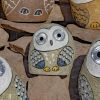 "Rock" Owls with Light Up Eyes