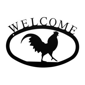 Rooster Welcome Sign (Size: Small)