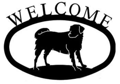 Dog Welcome Sign (Size: Large)