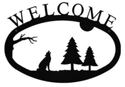 Timber Wolf Welcome Sign (Size: Large)